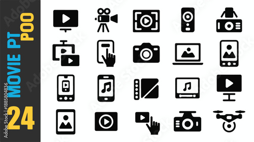 Pt 24 play button camera smartphone