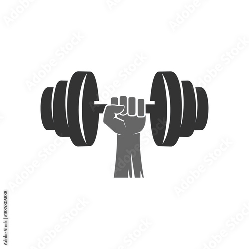 Fitness club/gym logo template. Vector illustration.