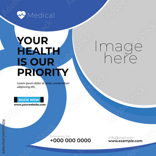 PrintHealth care social media post template