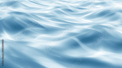 Abstract Soft Blue Flowing Water Waves Background