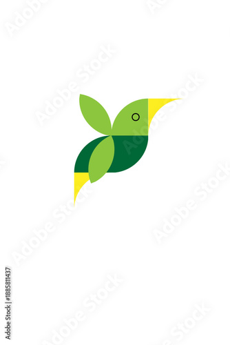 vector illustration of an abstract bird