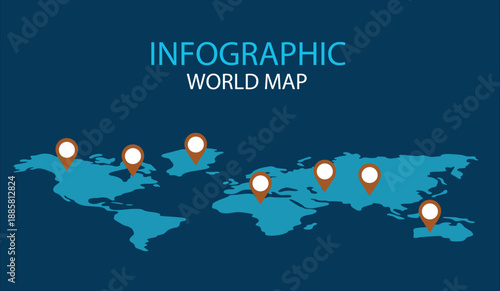 infographic world map