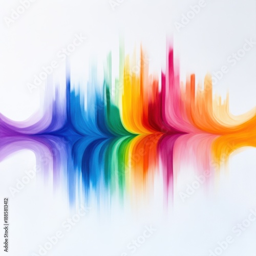 Vibrant Color Wave Abstract Art with Gradients and Fluid Transitions