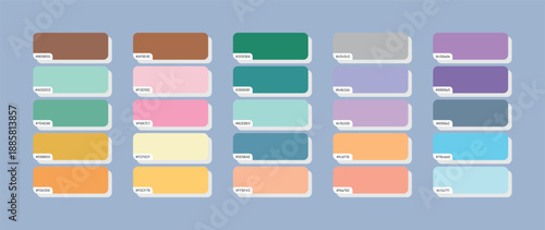 Rich Earthy Color Palette Swatches with Hex Codes - Natural and Sophisticated Tones for Design