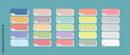 Fresh Color Palette Swatches with Hex Codes - Invigorating and Clean Tones for Design