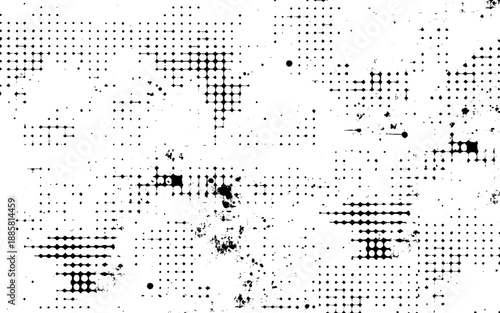 Urban Distress Halftone Texture Background. Modern Grunge Halftone Overlay Texture