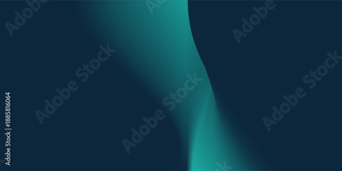 Blue-green gradient studio room, abstract background pattern, walls and floor reflect neon lights, dark tones and feel speed of digital technology connected blue-green background. Future technology.