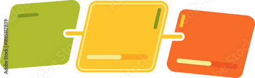 Abstract Workflow Process Panels UI Dashboard Illustration