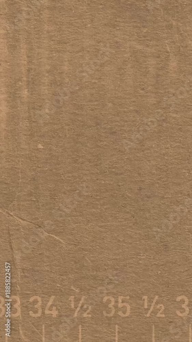 Brown Paper Texture with Ruler Markings background