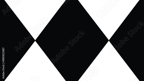 Black and White Geometric Diamond Pattern Abstract Background vector illustration