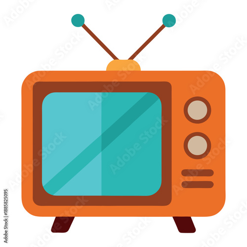 Retro tv vector illustration