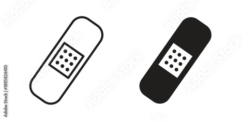 Bandage icon elements. A modern flat and line icons set