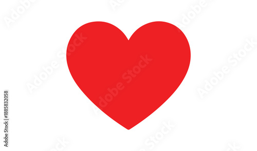 Solid red heart icon representing love and affection