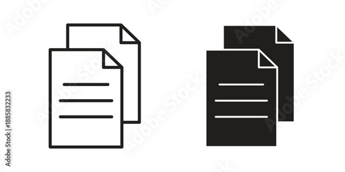Copy icon elements. A modern flat and line icons set