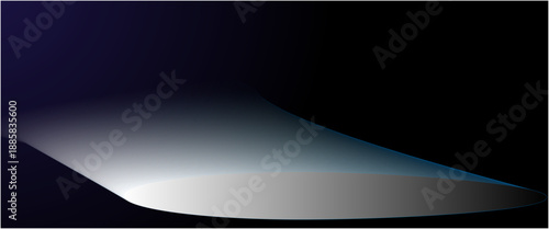 Neon futuristic 3d sphere of blue and purple glowing digital waves and particles. Future technology concept,  abstract blue background with space