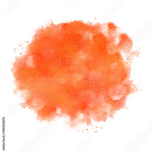 Orange watercolor splash