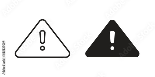 Error icon elements. A modern flat and line icons set