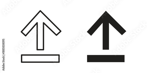 Export icon elements. A modern flat and line icons set