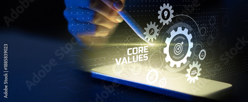 Foto Corporate Core Values and Organizational Principles for Sustainable Business Culture