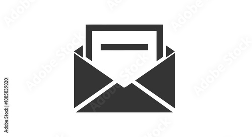 Open Envelope with Document Icon.