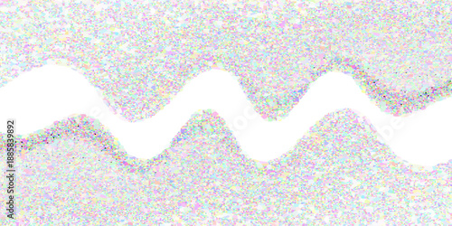 Wavy grain gradient texture. Black stippled flowing line background. Grunge noise dot work wallpaper for banner, poster, brochure. Undulate sandy backdrop with speckles, particles, granules. Vector