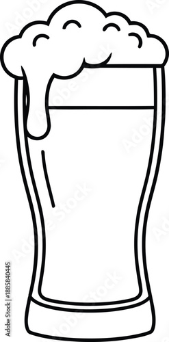 Classic beer mug illustration Vector