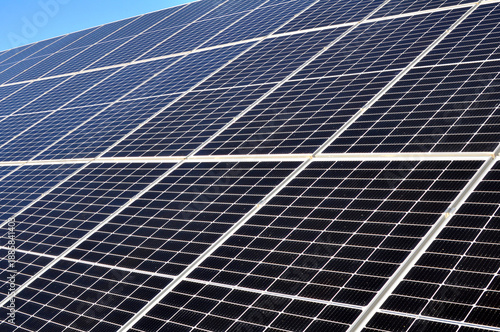 Tableau sur toile Prefabricated panels for absorbing sunlight energy.