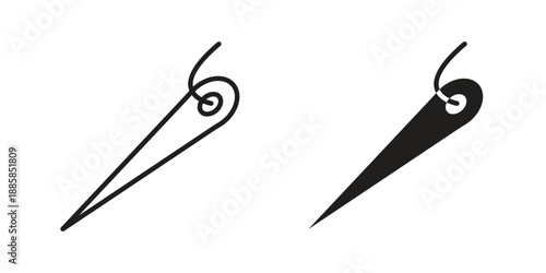 Needle icon elements. A modern flat and line icons set