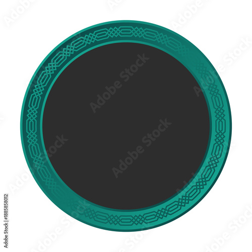 Elegant Round Mirror with Ornate Frame for Home Decor ramadan islamic