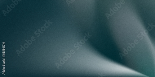 White green blurred gradient on dark grainy background, glowing light spot, copy space, vector