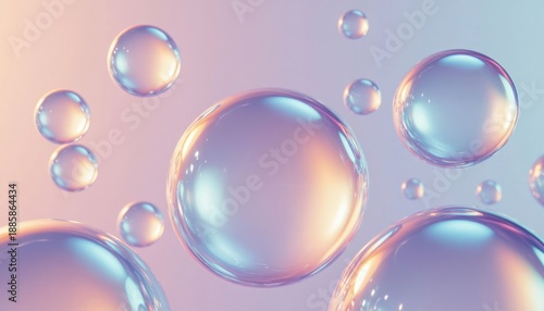 Pastel Floating Bubble Sphere