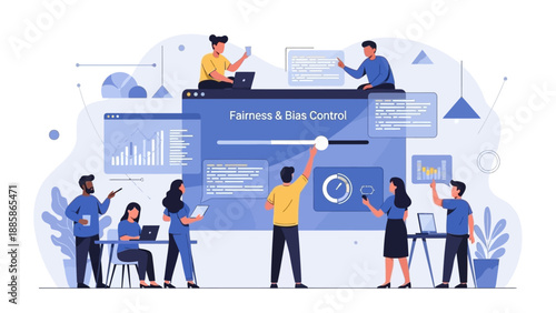 Collaborative team ensures algorithmic fairness and mitigates bias in data-driven systems, enhancing ethical development and responsible innovation for technology solutions