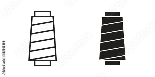 Yarn icon elements. A modern flat and line icons set