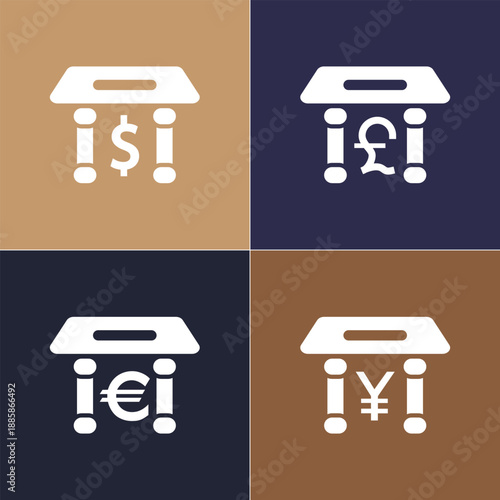 Hand Holding Money Bag with Currency Symbols for Financial Investment