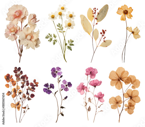 PNG Vintage floral botanical illustration on transparent background © Rawpixel.com