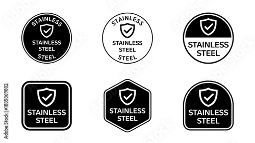 Stainless Steel Badges Collection for Product Labels and Logos