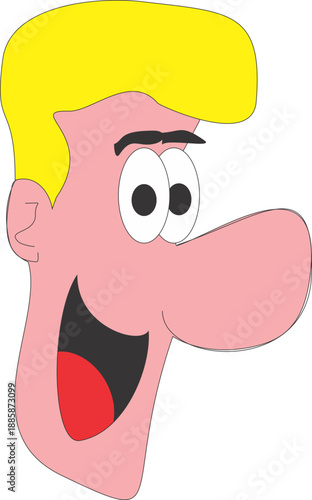 Foto funny cartoon head