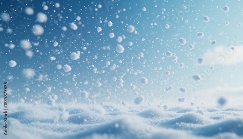 Wallpaper Mural Snow pellets in the air Torontodigital.ca