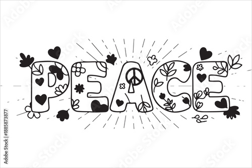 Happy birthday vector cartoon floral card design with heart and butterfly