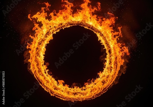 Blazing fire ring