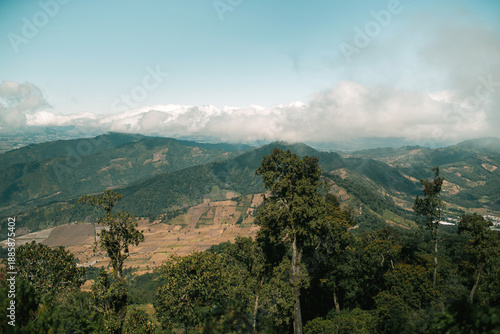 Cloud Line Over Guatemalan Highlands