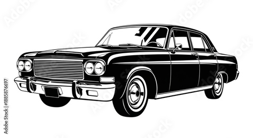 vintage car vector