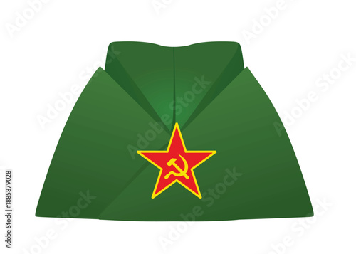 USSR communist hat. vector illustration