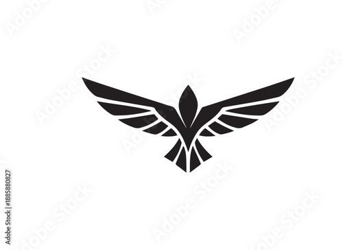 Black Bird Logo Design - Freedom and Success Symbol.