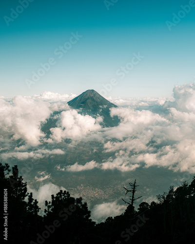 Volcán de Agua Above a Vast Cloud Sea