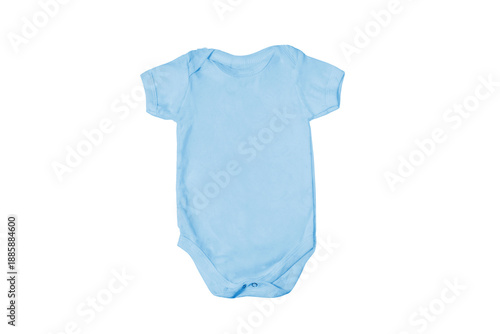 Baby cotton onesie, bodysuit isolated on white background