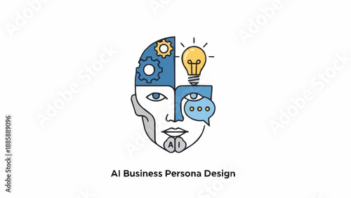 AI Business Persona Design Concept.