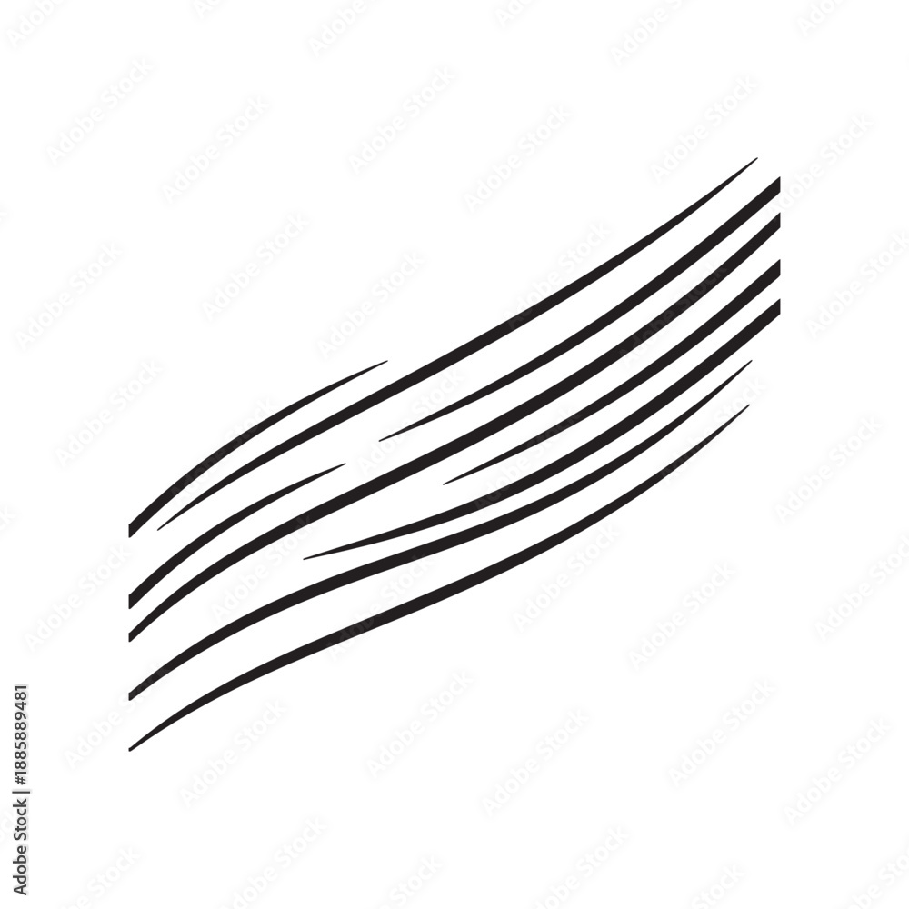 Fototapeta premium Abstract Flowing Parallel Line Pattern