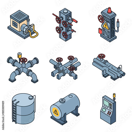 Industrial Equipment Valves Pumps Control Panels.