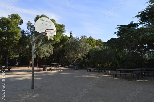 Wallpaper Mural Cesta de basquete em parque Torontodigital.ca
